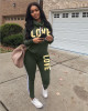 Multicolor Women Tracksuits Sports Set Big tongue Sweatsuit Outfit 2 Piece Set