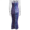 Snake Print Sleeveless Off Shoulder Dress