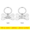 9itech Personalized Collar Pet ID Tag Engraved Pet ID Name for Cat Puppy Dog Tag Pendant Keyring Bone Pet Accessories 9itech Personalized Collar Pet ID Tag Engraved Pet ID Name for Cat Puppy Dog Tag Pendant Keyring Bone Pet Accessories