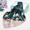 Fashion Silk Satin Women Hair Scarf Floral Print Handkerchief Shawls and Wraps Hijab Scarfs Fashion Silk Satin Women Hair Scarf Floral Print Handkerchief Shawls and Wraps Hijab Scarfs