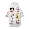 Winter Character Print Parka Women Thick Hooded Parka Jacket Loose Zipper Cotton