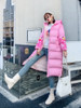 Winter Character Print Parka Women Thick Hooded Parka Jacket Loose Zipper Cotton