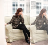Women Pencil Pants high waist Skinny