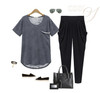 Summer Womens Harem Pants High Waist Loose Straight Ankle-length Pants
