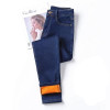 Winter Warm Jeans Woman High Waist Casual Velvet Ladies Trousers