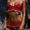 Bikini Set Shell Tassels Bikini Brazilian Crochet Swimsuit Women Halter