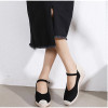 Women's Wedges Pumps Buckle Platform Ladies Fashion Shoes Women