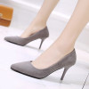 spring and autumn new pointed suede women's shoes