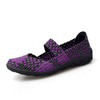 Womens Flats Shoes Slip On Fashion Woven Sneakers Casual Breathable