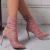 New Women Ankle Boots Women Pointed Toe High Heels Boots