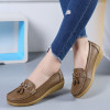 New Fashion Tassels Genuine Leather Shoes Woman Soft Peas Shoes