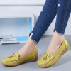 New Fashion Tassels Genuine Leather Shoes Woman Soft Peas Shoes