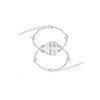 2pcs/set Trendy Best Friends Bracelet Gold Silver Puzzle Love Heart Bracelets