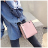 Solid color beaded fashion chain shoulder  bag
