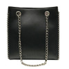 Solid color beaded fashion chain shoulder  bag