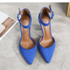Pumps Women Shoes Sandal High Quality Flock Slip-On