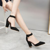 Pumps Women Shoes Sandal High Quality Flock Slip-On