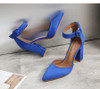 Pumps Women Shoes Sandal High Quality Flock Slip-On
