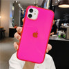 LOVECOM Fluorescent Color Clear Shockproof Phone Case For iPhone 12 Mini 11 Pro Max XR X XS Max 7 8 Plus Soft TPU Phone Cover