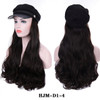JINKAILI Long Kinky Curly Black Cap Wig All-in-one Female Baseball Hair Extensions Hat Hairpiece Synthetic Heat Resistant JINKAILI Long Kinky Curly Black Cap Wig All-in-one Female Baseball Hair Extensions Hat Hairpiece Synthetic Heat Resistant