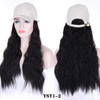 JINKAILI Long Kinky Curly Black Cap Wig All-in-one Female Baseball Hair Extensions Hat Hairpiece Synthetic Heat Resistant JINKAILI Long Kinky Curly Black Cap Wig All-in-one Female Baseball Hair Extensions Hat Hairpiece Synthetic Heat Resistant