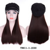 JINKAILI Long Kinky Curly Black Cap Wig All-in-one Female Baseball Hair Extensions Hat Hairpiece Synthetic Heat Resistant JINKAILI Long Kinky Curly Black Cap Wig All-in-one Female Baseball Hair Extensions Hat Hairpiece Synthetic Heat Resistant