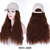 JINKAILI Long Kinky Curly Black Cap Wig All-in-one Female Baseball Hair Extensions Hat Hairpiece Synthetic Heat Resistant JINKAILI Long Kinky Curly Black Cap Wig All-in-one Female Baseball Hair Extensions Hat Hairpiece Synthetic Heat Resistant
