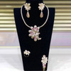 GODKI Luxury 4PCS Flowers Nigerian Jewelry Set For Women Wedding Engagement Party Cubic Zircon Dubai Bridal jewelry Set 2020 GODKI Luxury 4PCS Flowers Nigerian Jewelry Set For Women Wedding Engagement Party Cubic Zircon Dubai Bridal jewelry Set 2020