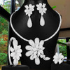 GODKI Luxury 4PCS Flowers Nigerian Jewelry Set For Women Wedding Engagement Party Cubic Zircon Dubai Bridal jewelry Set 2020 GODKI Luxury 4PCS Flowers Nigerian Jewelry Set For Women Wedding Engagement Party Cubic Zircon Dubai Bridal jewelry Set 2020