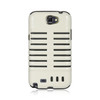 SAM GALAXY NOTE 2 HYBRID SKELETON BLACK CRYSTAL SKIN +/Black