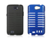 SAM GALAXY NOTE 2 HYBRID SKELETON BLACK CRYSTAL SKIN + BLUE/Black