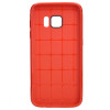SAMSUNG GALAXY S7 EDGE DOTTED TPU BACK CASE - RED