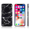 The Marble Series Imd Soft Tpu Case Black for iPhone XS Max