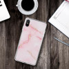 The Sparkling Marble Series Imd Soft Tpu Case - Pink for iPhone XS Max