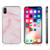 The Sparkling Marble Series Imd Soft Tpu Case - Pink for iPhone XS Max