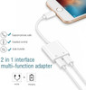 9itech For iPhone Adapter 2 in 1 For Apple iPhone XS MAX XR X 7 8 Plus IOS 12 3.5mm Jack Earphone Adapter Aux Cable Splitter