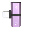 9itech T-shaped Headphone 2-in-1 Dual-port Headphone Adapter for iPhone 12 8 Plus X XS Xs Max 11 Audio Charger Dispenser Accessories