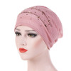 Summer Thin Lace Turban Solid Cotton Inner Hijab Caps Soft Glitter Muslim Women Turbante Bonnet Wrap Head
