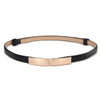 Elastic Women Belts Strap Thin Skinny Ladies Dress Waist Belt Leather Gold Buckle Female Red Belts Elastic Women Belts Strap Thin Skinny Ladies Dress Waist Belt Leather Gold Buckle Female Red Belts