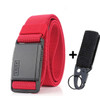 Fashion Nylon Belt Metal Magnetic Buckle Adjustable Belts For Men