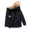 Winter Down Jacket Real Fur Collar Hooded Thick Parka Overcoat