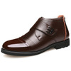 2019 Winter Men Genuine Leather Warm Chelsea Boots