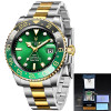 2020 New LIGE Sapphire Watches for Men Luxury Brand Ceramic Bezel GMT Automatic Watch 100M Waterproof Sport Mechanical Men Watch