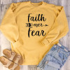 Faith Over Fear Christian Sweatshirt | Heavens Apparel Faith Over Fear Christian Sweatshirt | Heavens Apparel