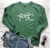 Faith heart Christian Sweatshirt | Heavens Apparel
