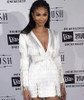 new fashion girl High Quality V-Neck Tassel  Long Sleeve  White Red Black Celebrity Evening Party Dress