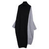 XITAO Patchwork Hit Color Plus Size Dress Women Clothes 2019 Fashion Turtleneck Batwing Sleeve Elegant Dress Autumn New WQR2039