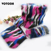Winter Women Fox Fur Snow Boots Bag Headband Set Fluffy Faux Fur Botas Mujer Luxury Furry Plush Boots Ladies Warm Fox Fur Shoes