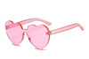 New Fashion cute sexy retro Love Heart  Rimless Sunglasses Women Luxury Brand Designer Sun glasses Eyewear Candy Color UV400 New Fashion cute sexy retro Love Heart  Rimless Sunglasses Women Luxury Brand Designer Sun glasses Eyewear Candy Color UV400