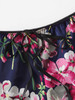 Lace Trim Floral Lingerie Set
